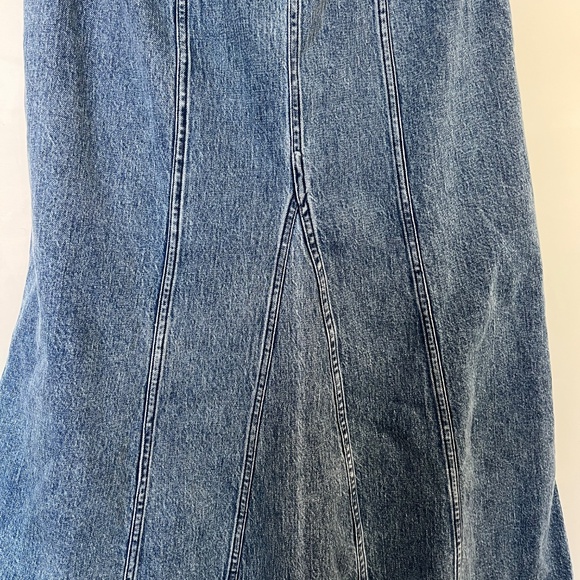 Strapless denim dress - Picture 9 of 12